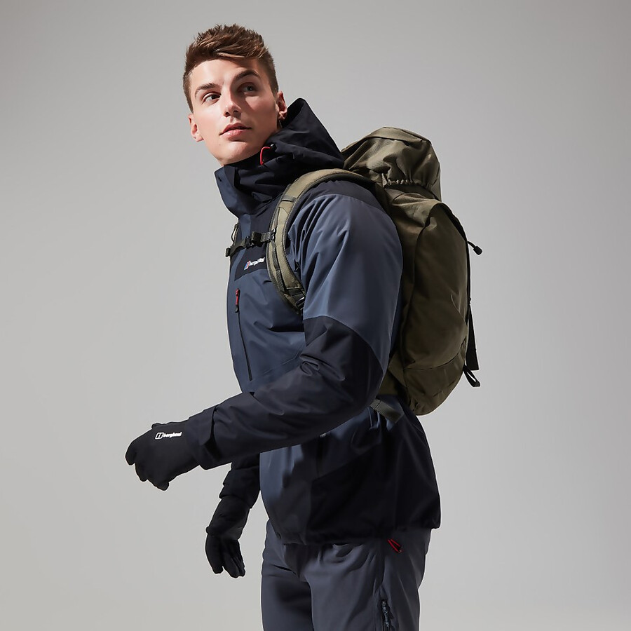 mens arran jacket - dark greyblack berghaus