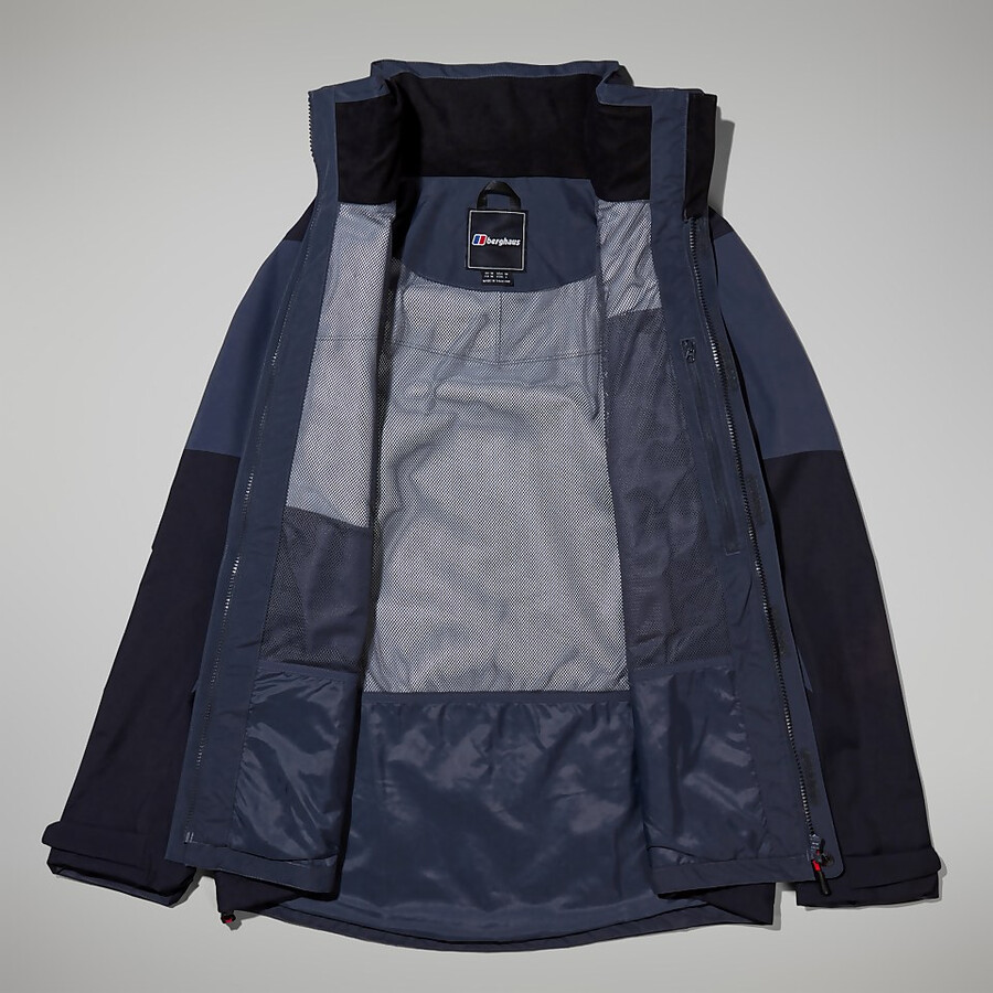mens arran jacket - dark greyblack berghaus