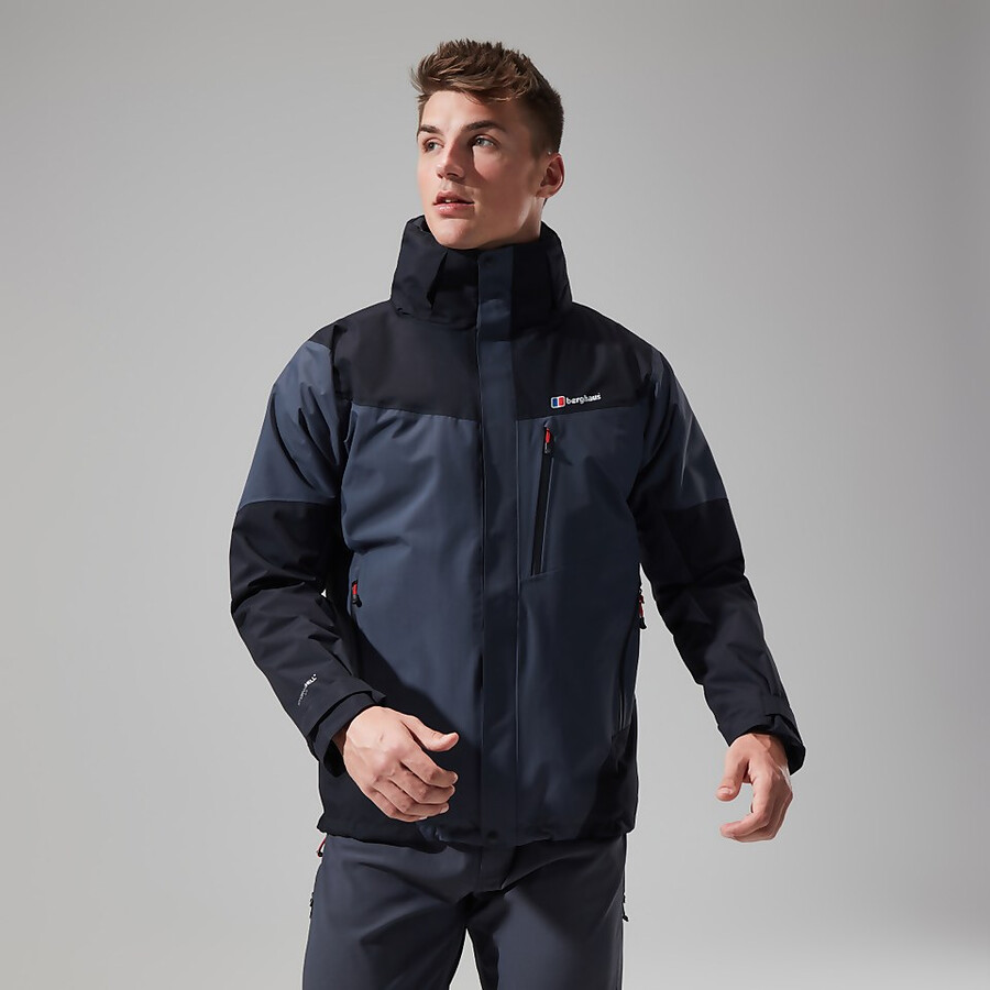 mens arran jacket - dark greyblack berghaus