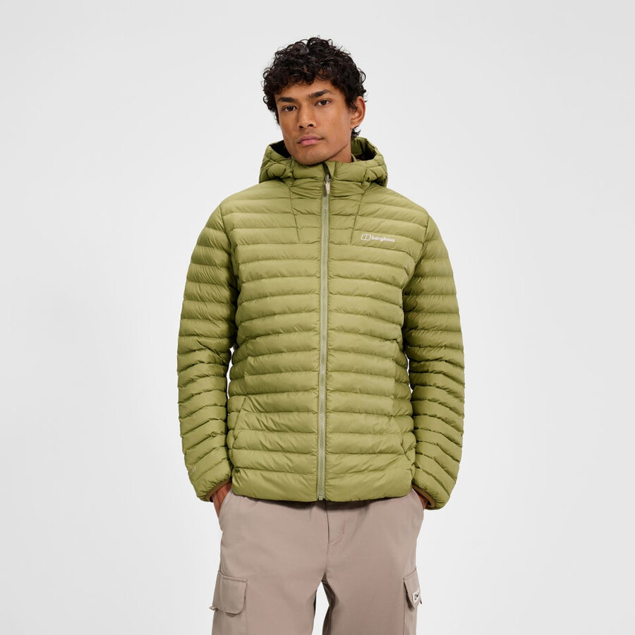 mens vaskye hooded synthetic insulated jacket - green berghaus