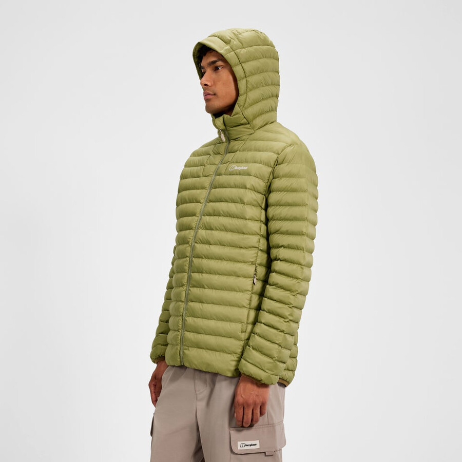 mens vaskye hooded synthetic insulated jacket - green berghaus
