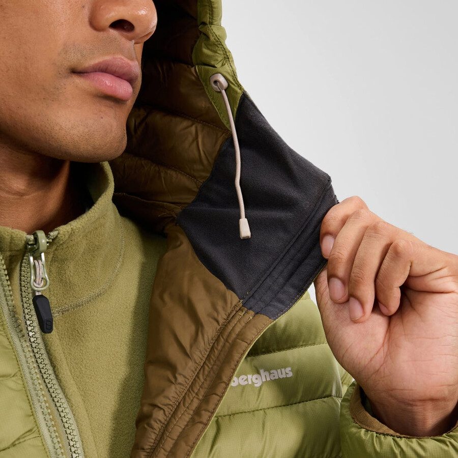 mens vaskye hooded synthetic insulated jacket - green berghaus