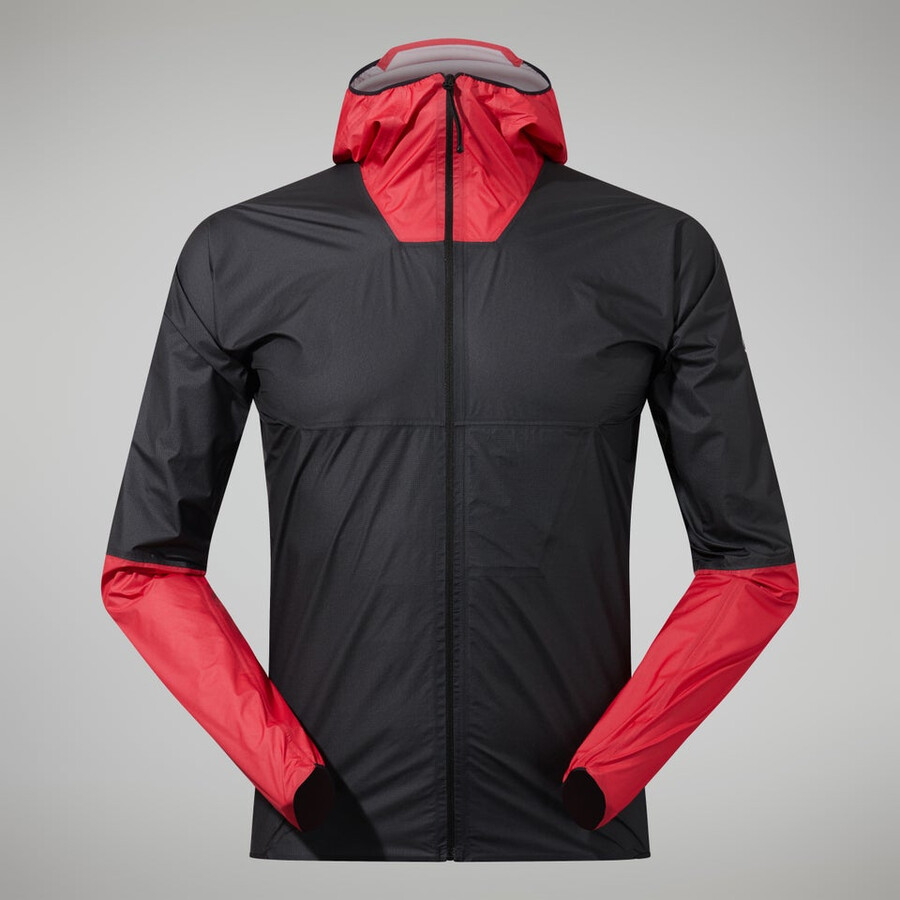 mens mtn guide hyper lt jacket - blackred berghaus