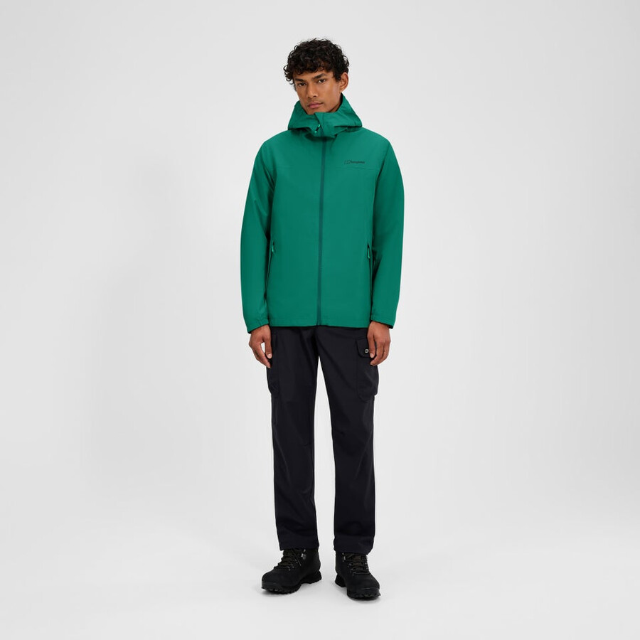 mens deluge pro 3.0 waterproof jacket - green berghaus