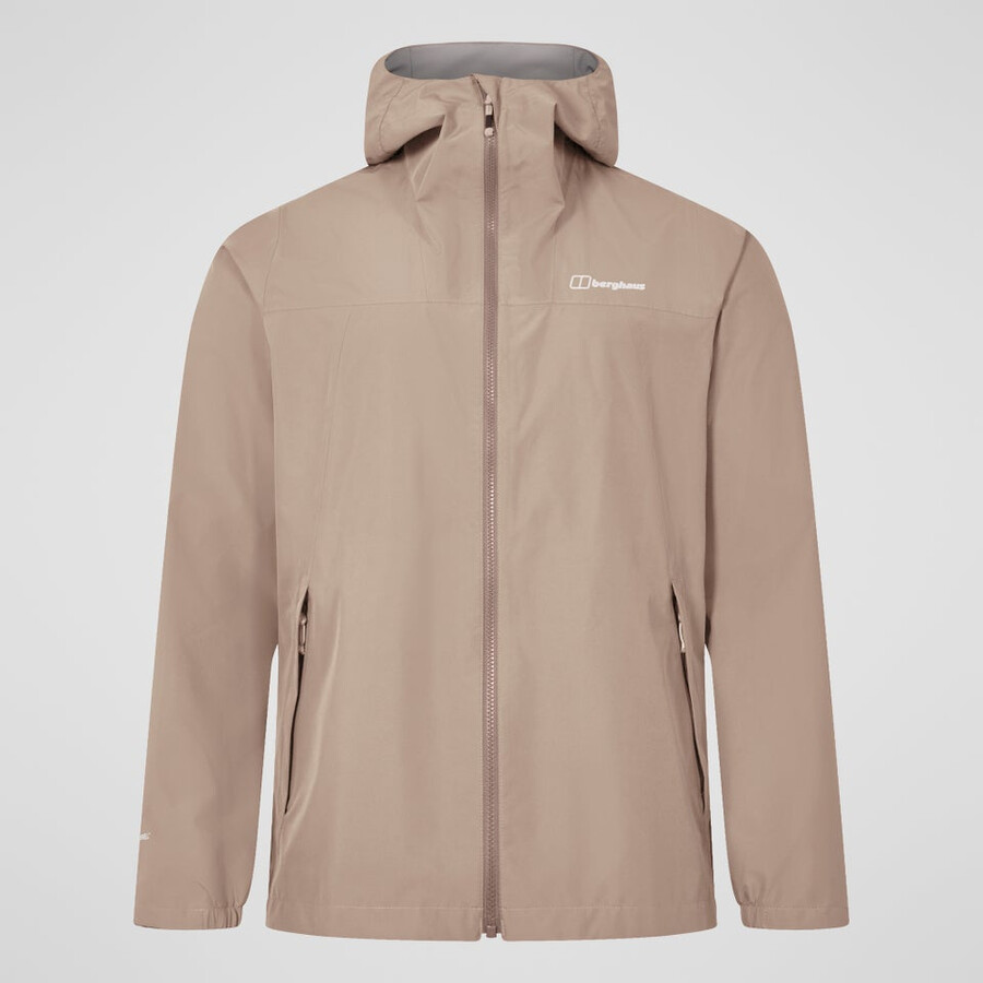 mens deluge pro 3.0 waterproof jacket - natural berghaus