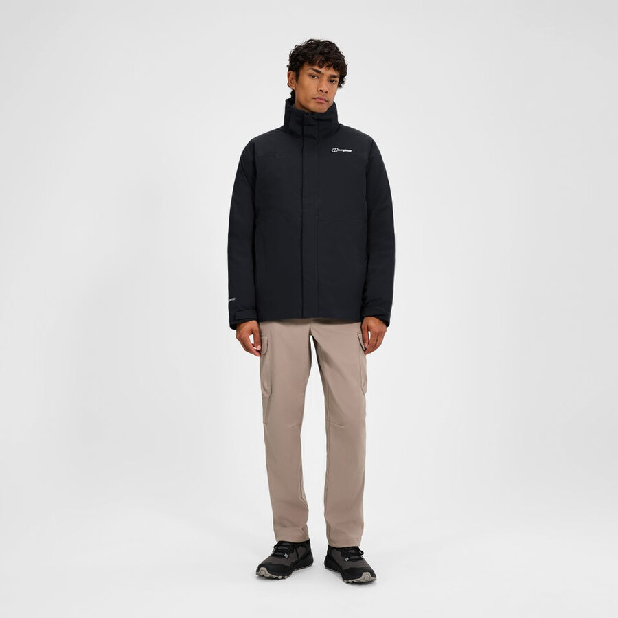 mens hillwalker 2.0 gemini gore-tex waterproof 3in1 jacket - black berghaus
