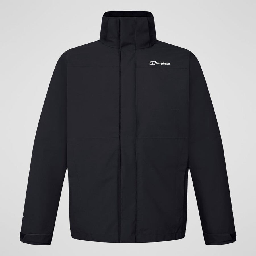 mens hillwalker 2.0 gemini gore-tex waterproof 3in1 jacket - black berghaus