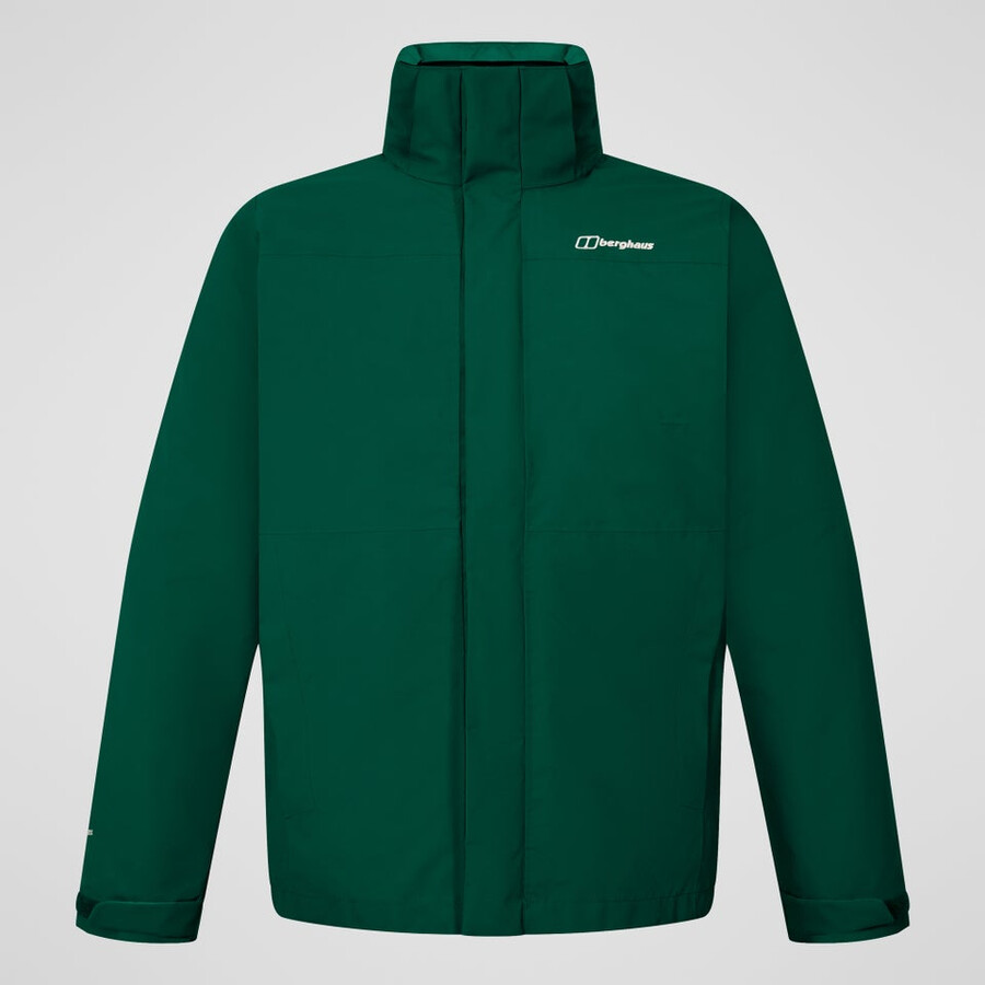 mens hillwalker 2.0 gemini gore-tex waterproof 3in1 jacket - green berghaus