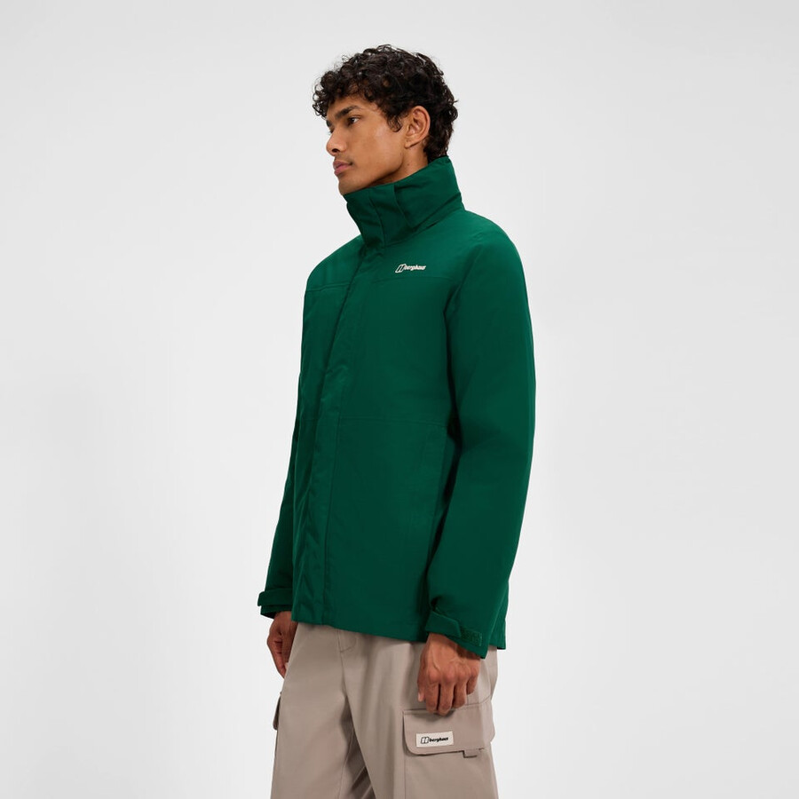 mens hillwalker 2.0 gemini gore-tex waterproof 3in1 jacket - green berghaus