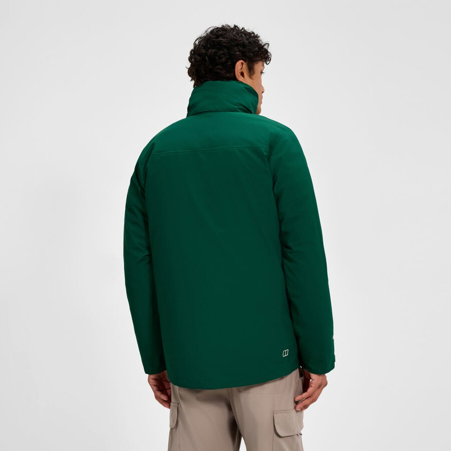 mens hillwalker 2.0 gemini gore-tex waterproof 3in1 jacket - green berghaus
