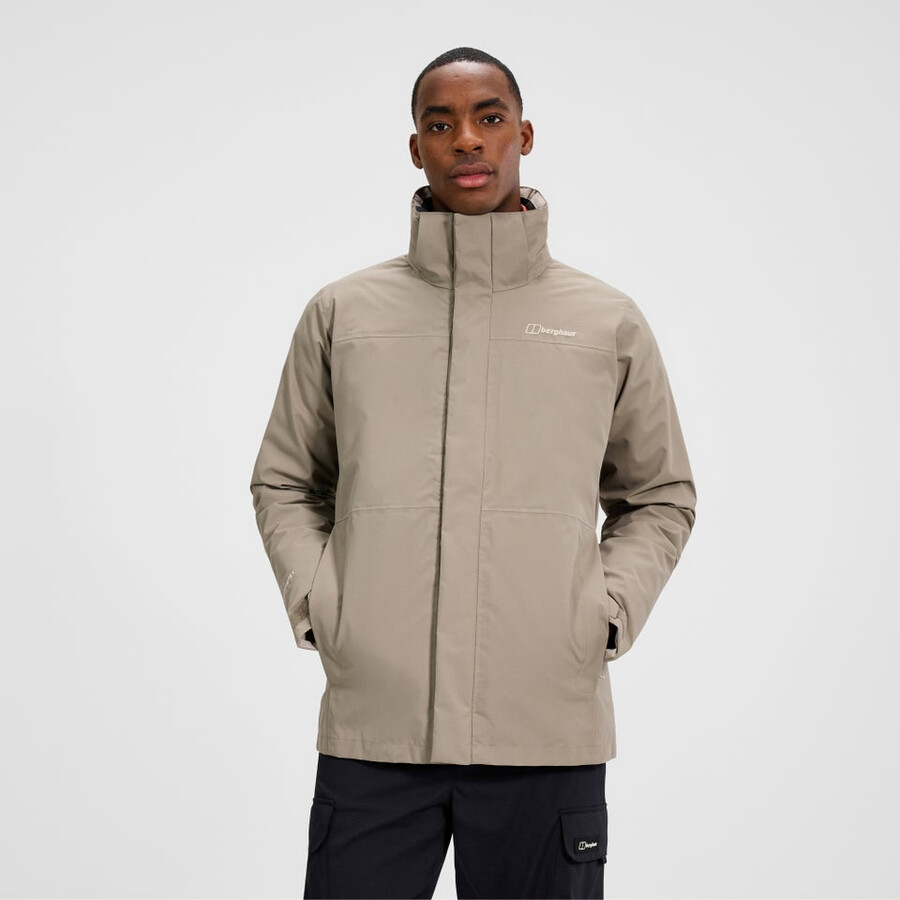 mens hillwalker 2.0 gemini gore-tex waterproof 3in1 jacket - naturalorange berghaus