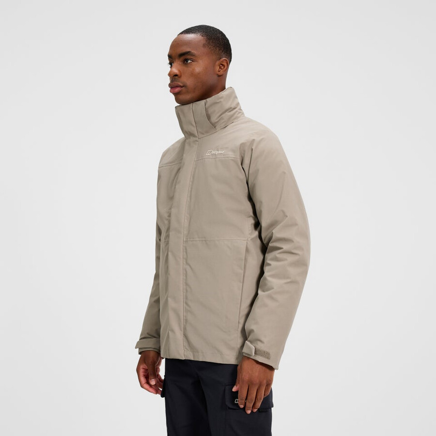 mens hillwalker 2.0 gemini gore-tex waterproof 3in1 jacket - naturalorange berghaus