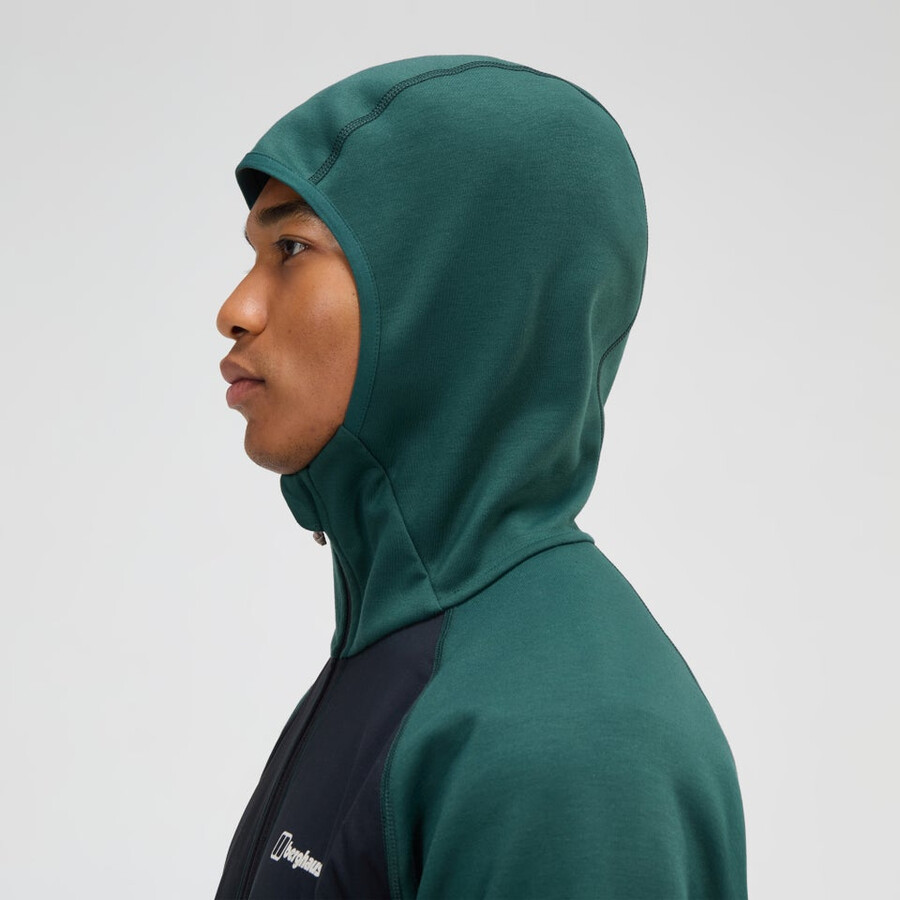 mens trawden hybrid jacket - greenblack berghaus