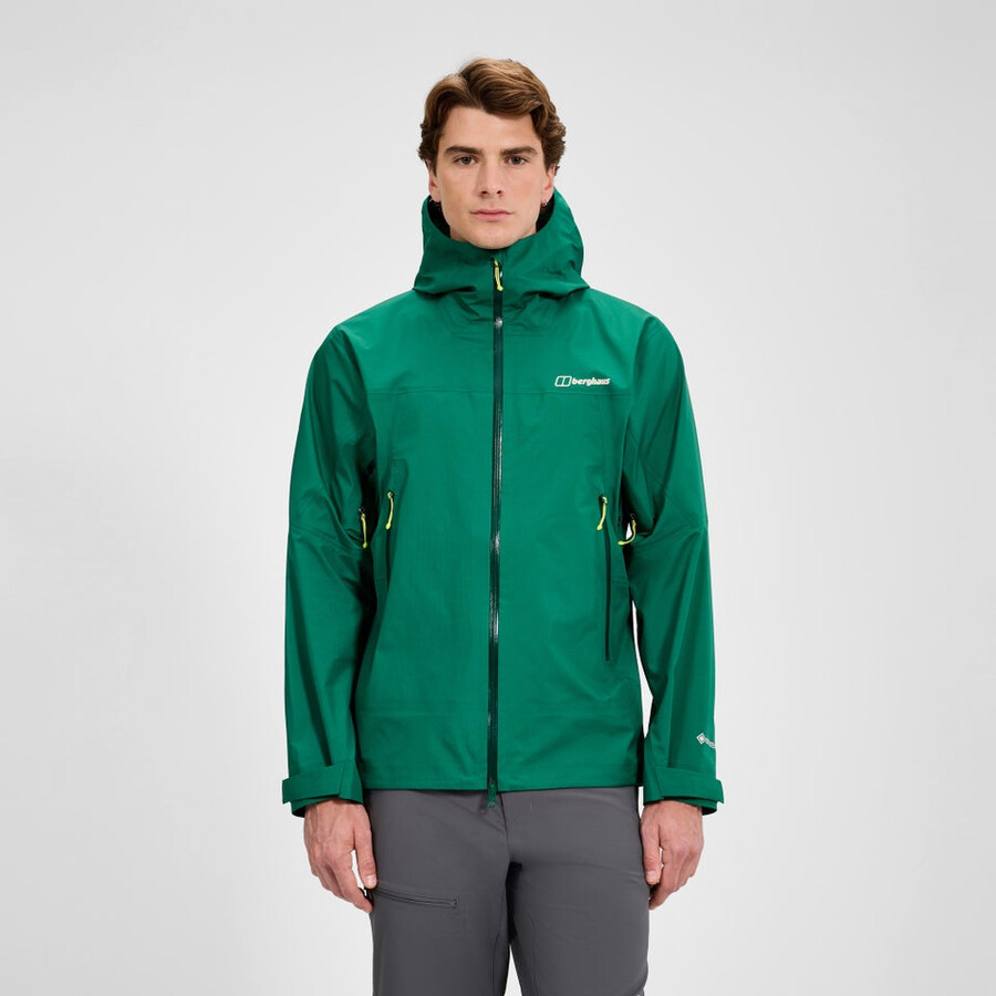 mens summit seeker gore-tex jacket - green berghaus