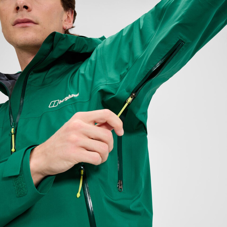 mens summit seeker gore-tex jacket - green berghaus