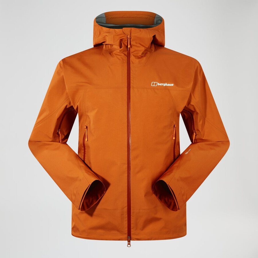 mens summit seeker gore-tex jacket - orange berghaus