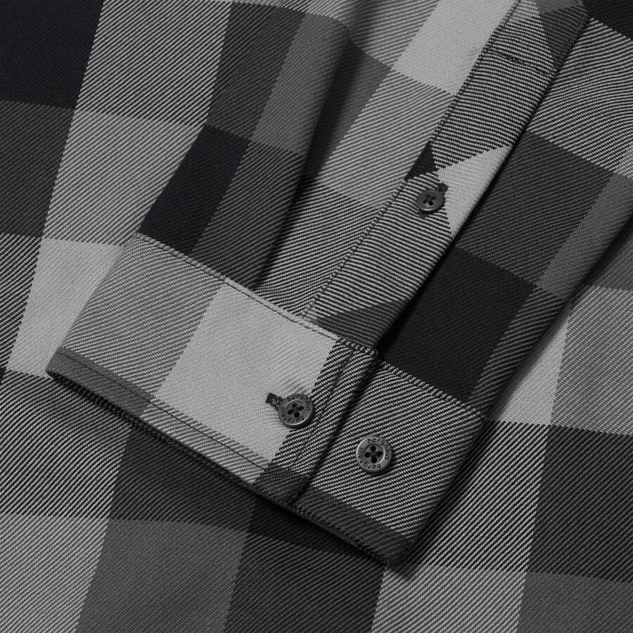 mens snarford shirt - greyblack berghaus