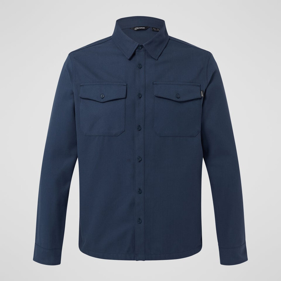 mens snarford shirt - dark blue berghaus