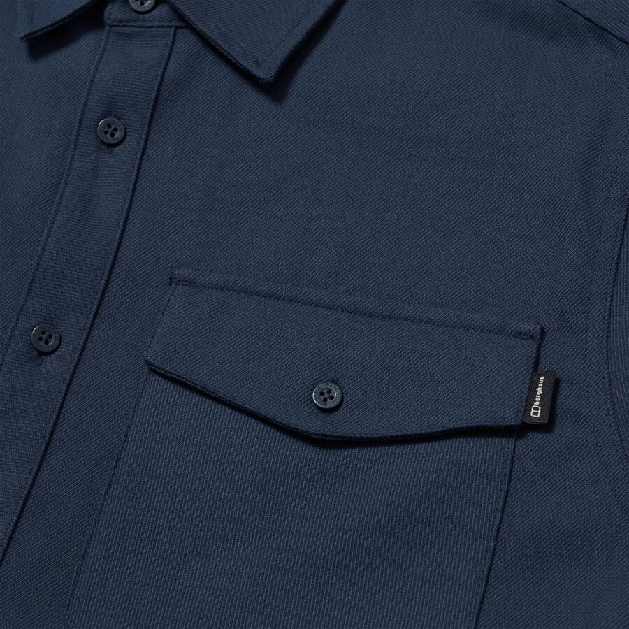 mens snarford shirt - dark blue berghaus