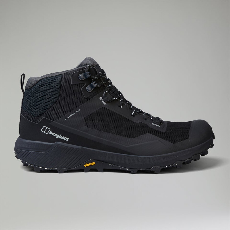 mens revolute active mid shoe blackgrey berghaus