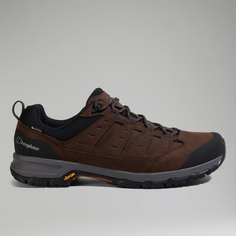 mens fellmaster active gore-tex 2.0 shoe - brownorange berghaus