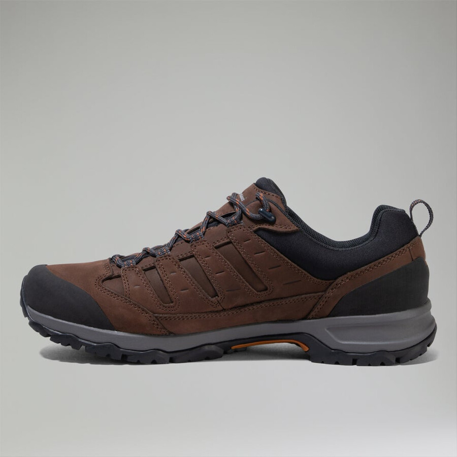 mens fellmaster active gore-tex 2.0 shoe - brownorange berghaus