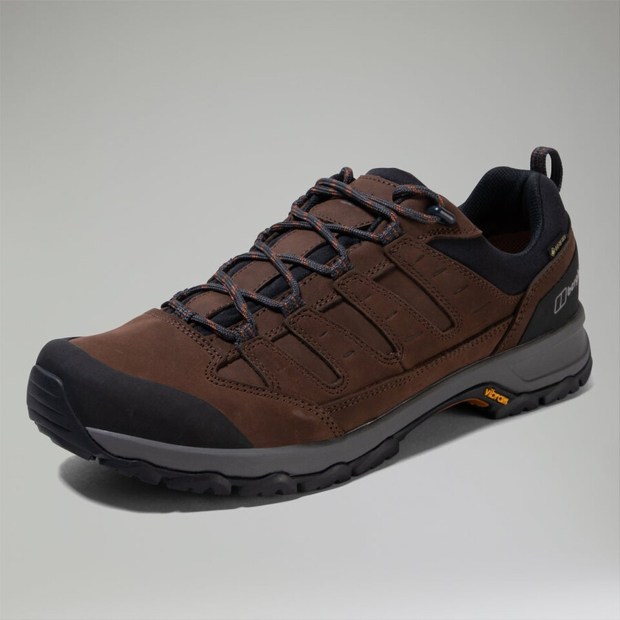 mens fellmaster active gore-tex 2.0 shoe - brownorange berghaus