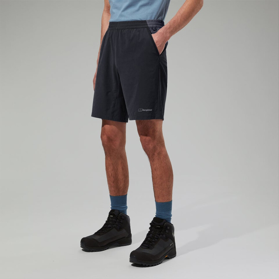 mens wandermoor wind short blackgrey berghaus