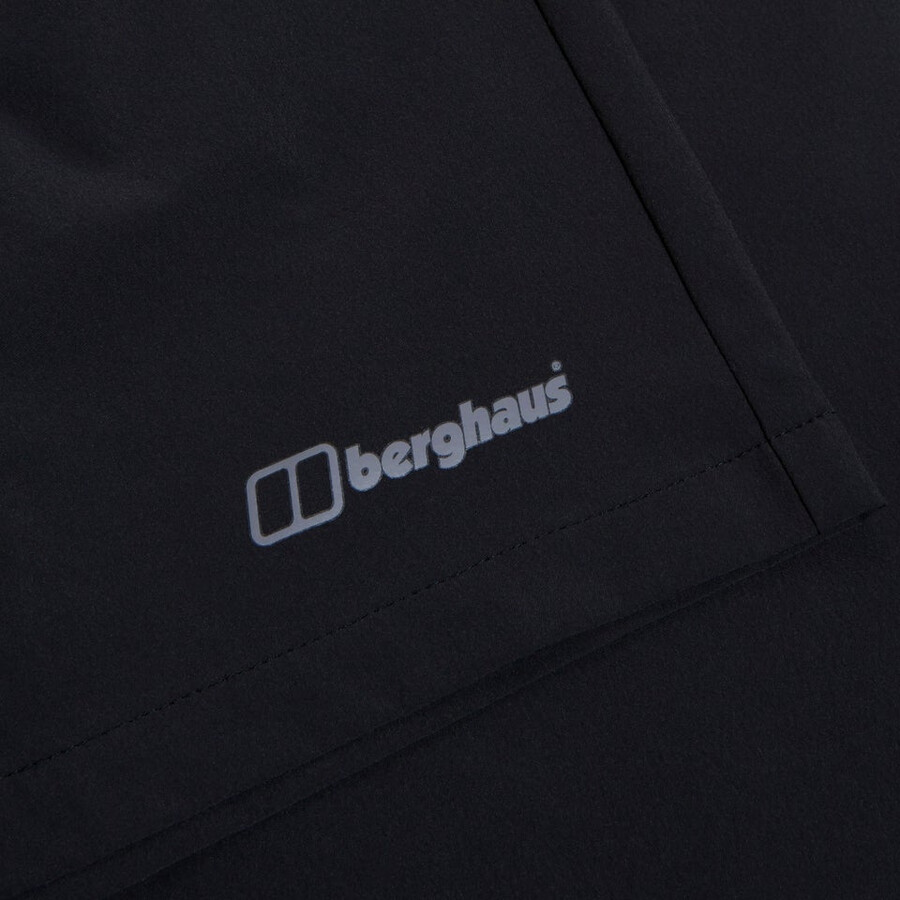 mens wandermoor wind short blackgrey berghaus