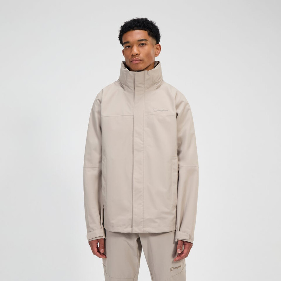 mens rg alpha 2.0 waterproof jacket - grey berghaus