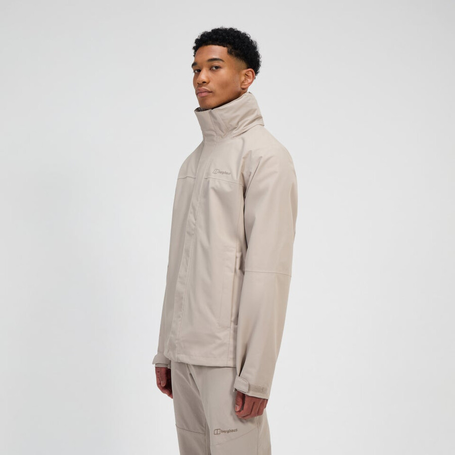 mens rg alpha 2.0 waterproof jacket - grey berghaus