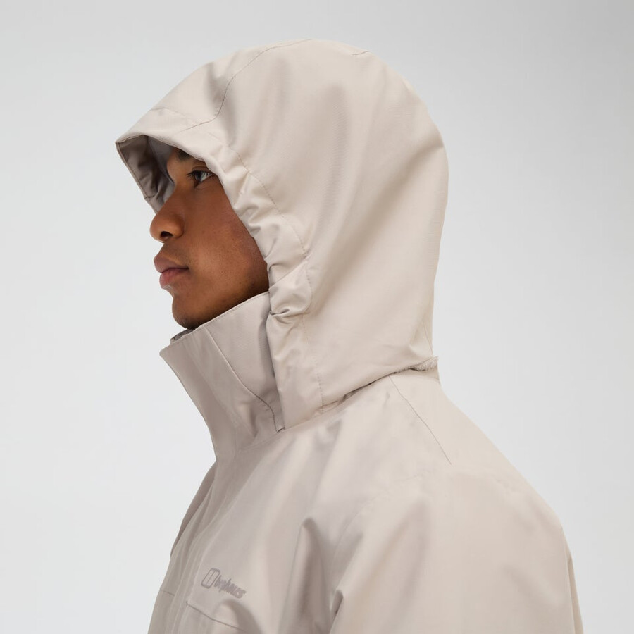 mens rg alpha 2.0 waterproof jacket - grey berghaus