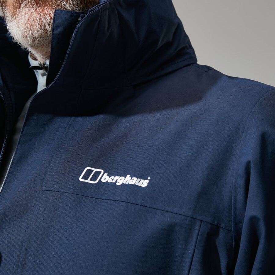 mens rg alpha 2.0 gemini 3in1 jacket - dark blue berghaus