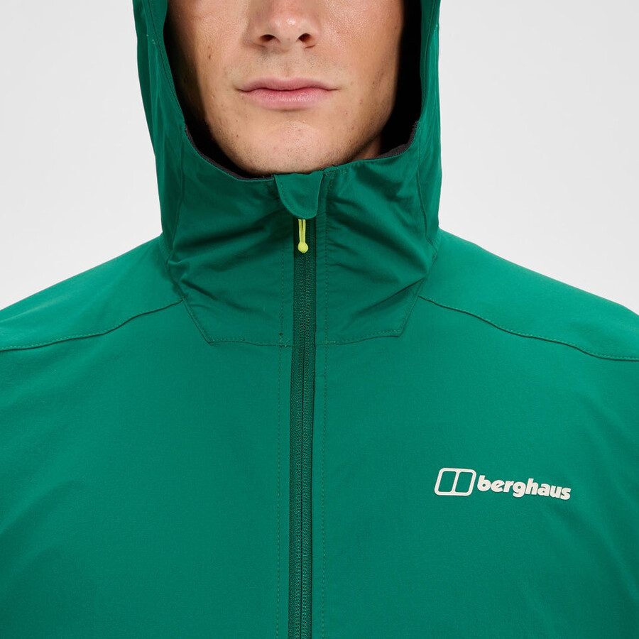 mens ridge-roamer lite softshell jacket - green berghaus