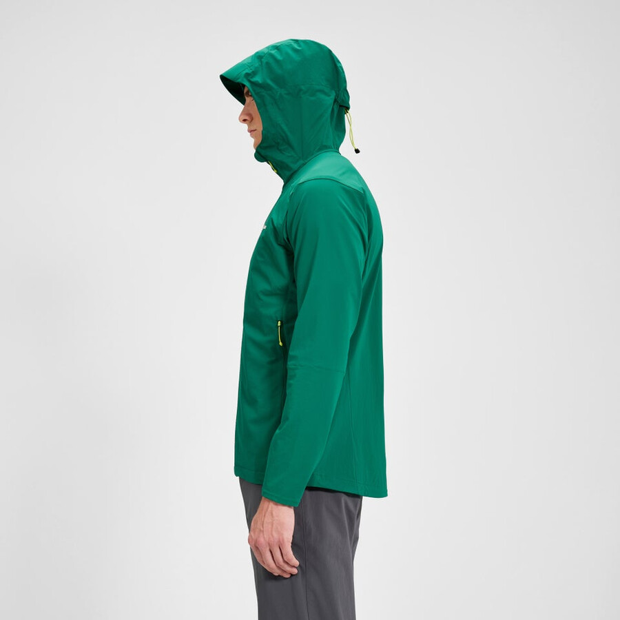 mens ridge-roamer lite softshell jacket - green berghaus