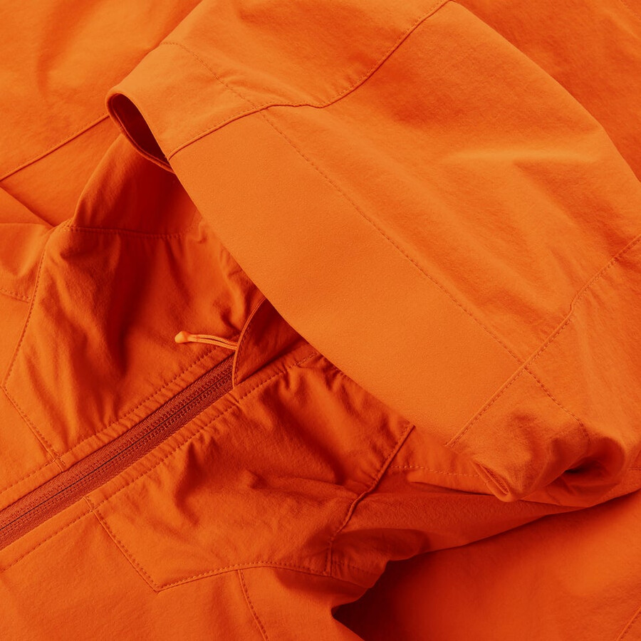 mens ridge-roamer lite softshell jacket - orange berghaus