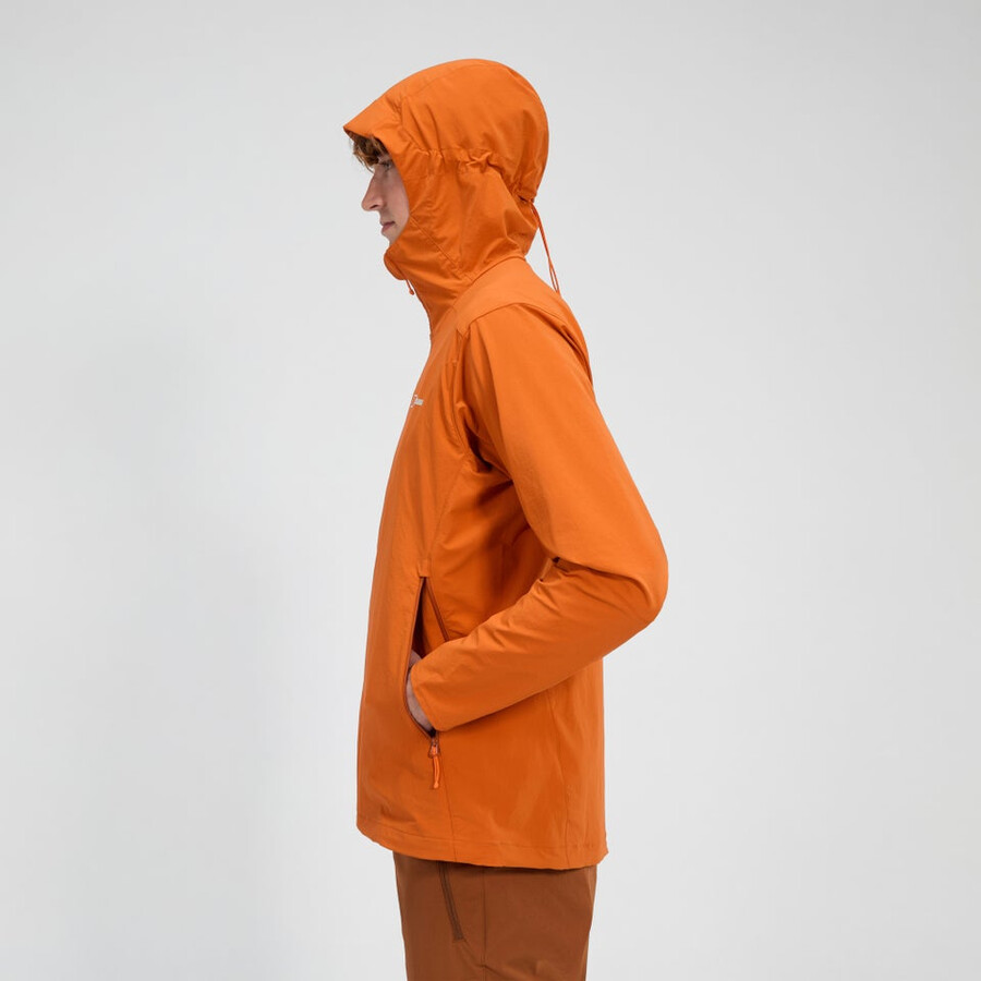 mens ridge-roamer lite softshell jacket - orange berghaus