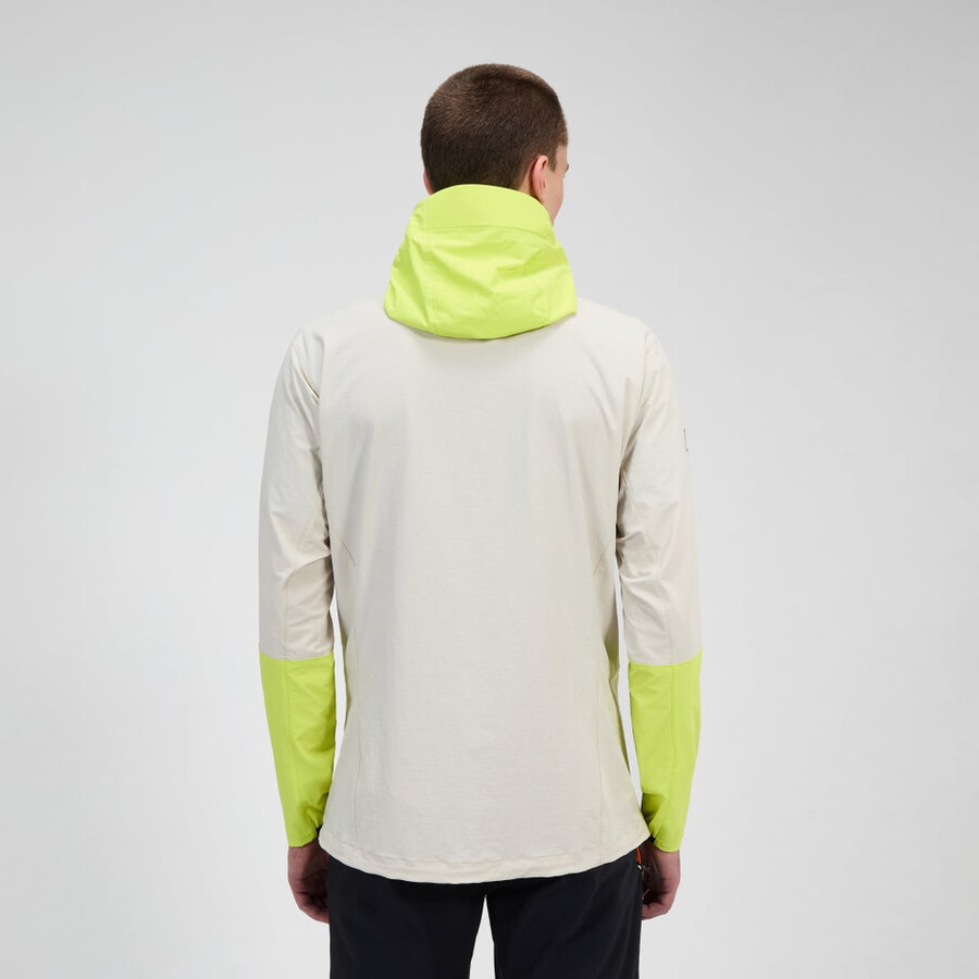 mens ridge-roamer lite softshell jacket - greyyellow berghaus