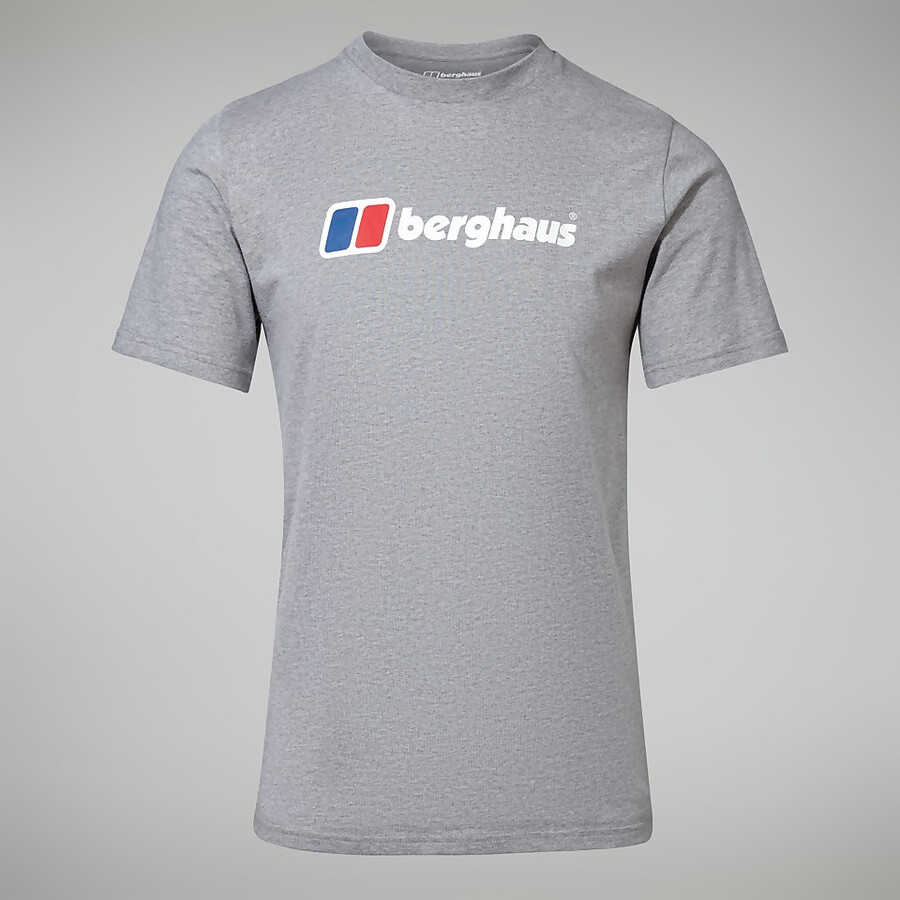 mens big classic logo tee dark grey berghaus