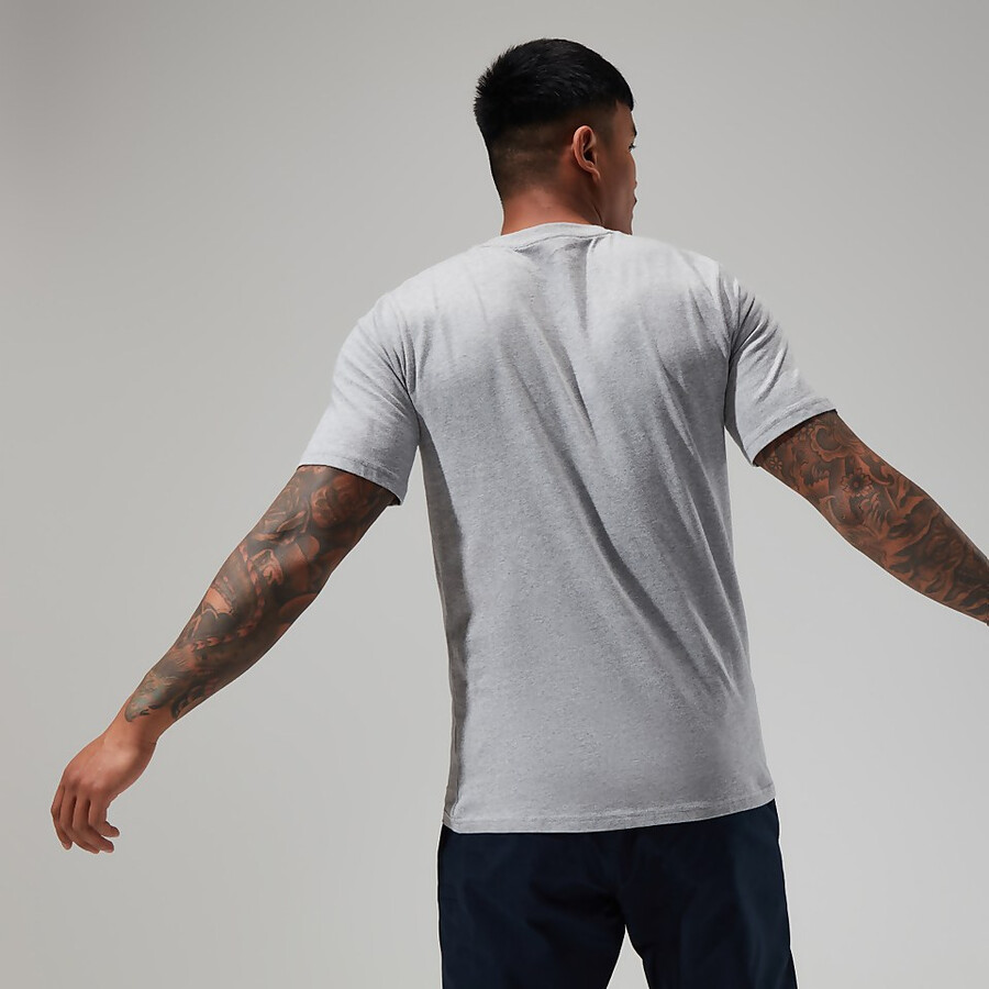 mens big classic logo tee dark grey berghaus