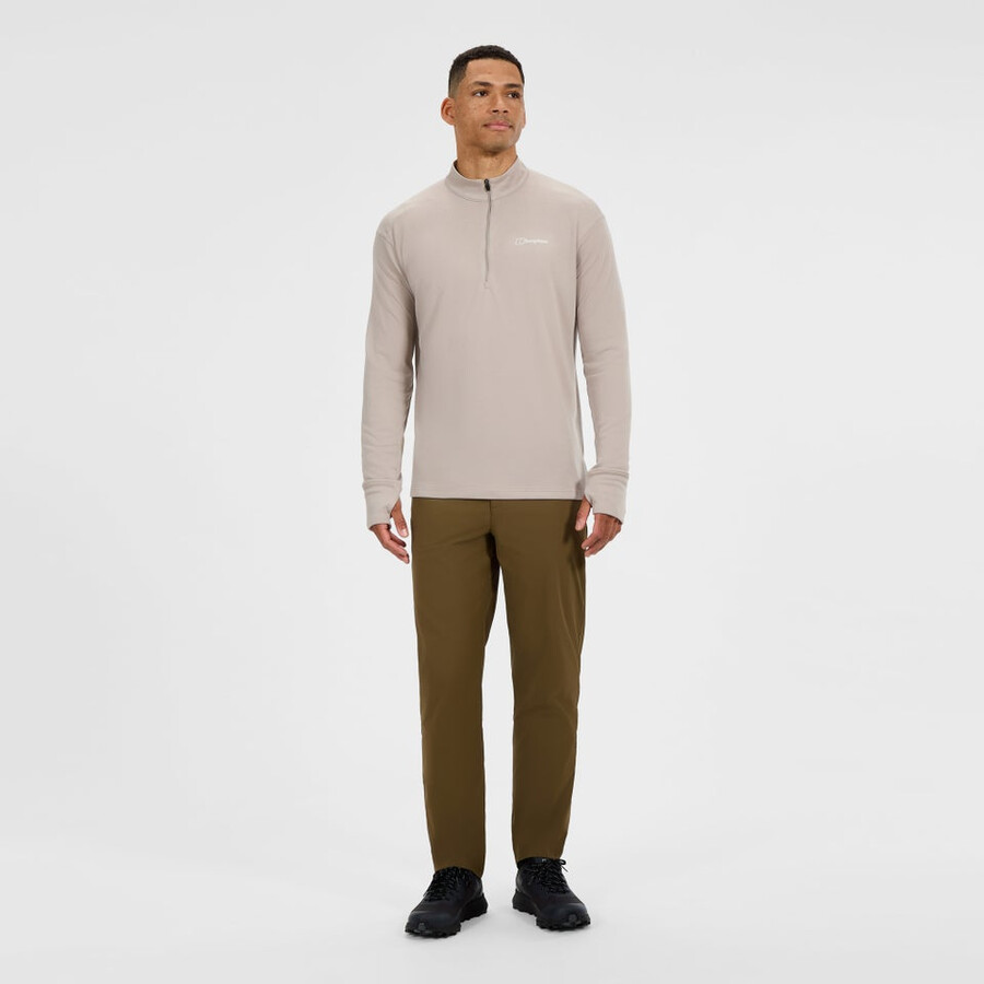 mens ivyhill half zip top - grey berghaus