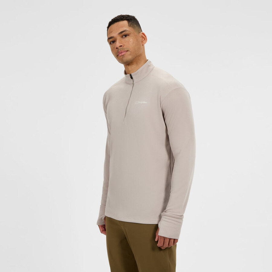 mens ivyhill half zip top - grey berghaus