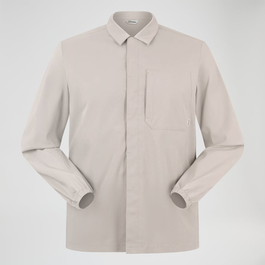 mens explorer ls overshirt - grey berghaus