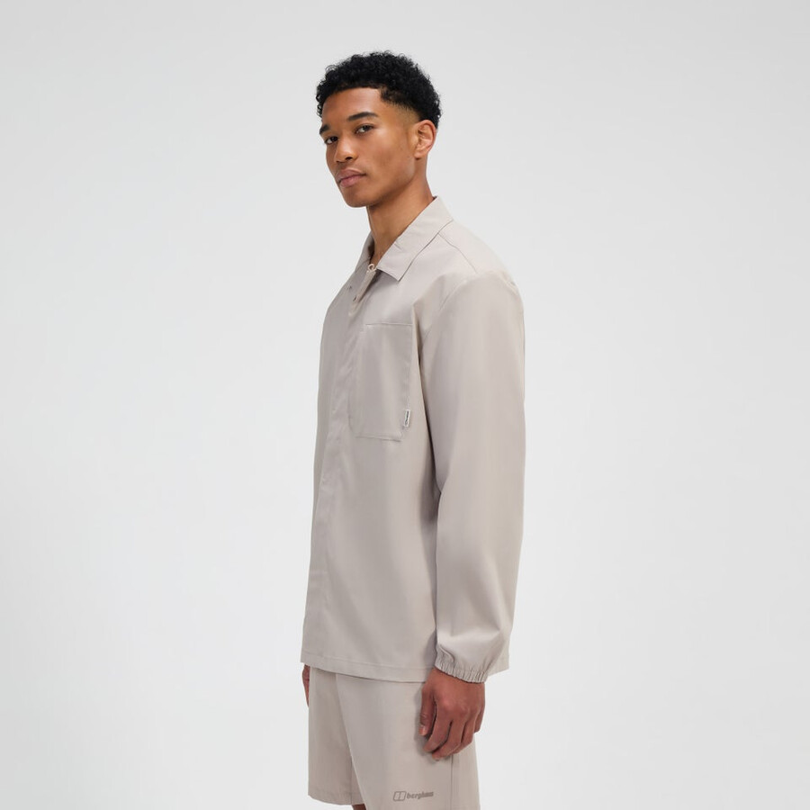 mens explorer ls overshirt - grey berghaus