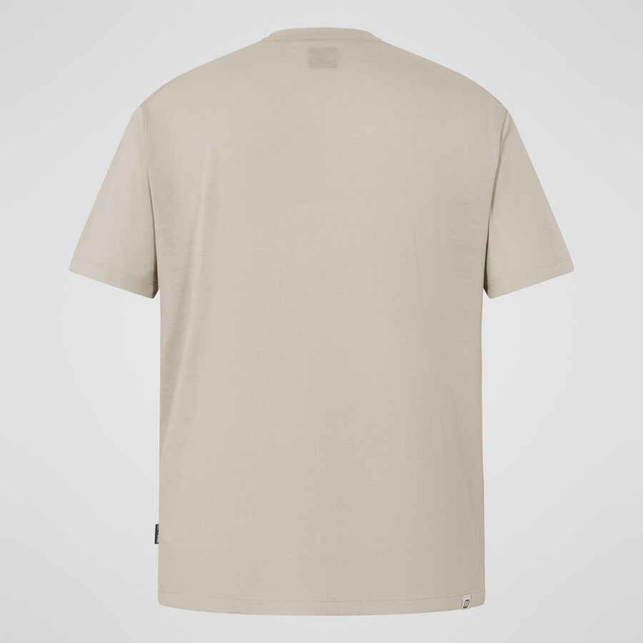 mens relaxed short sleeves tech tee - grey berghaus