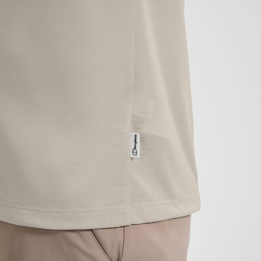 mens relaxed short sleeves tech tee - grey berghaus