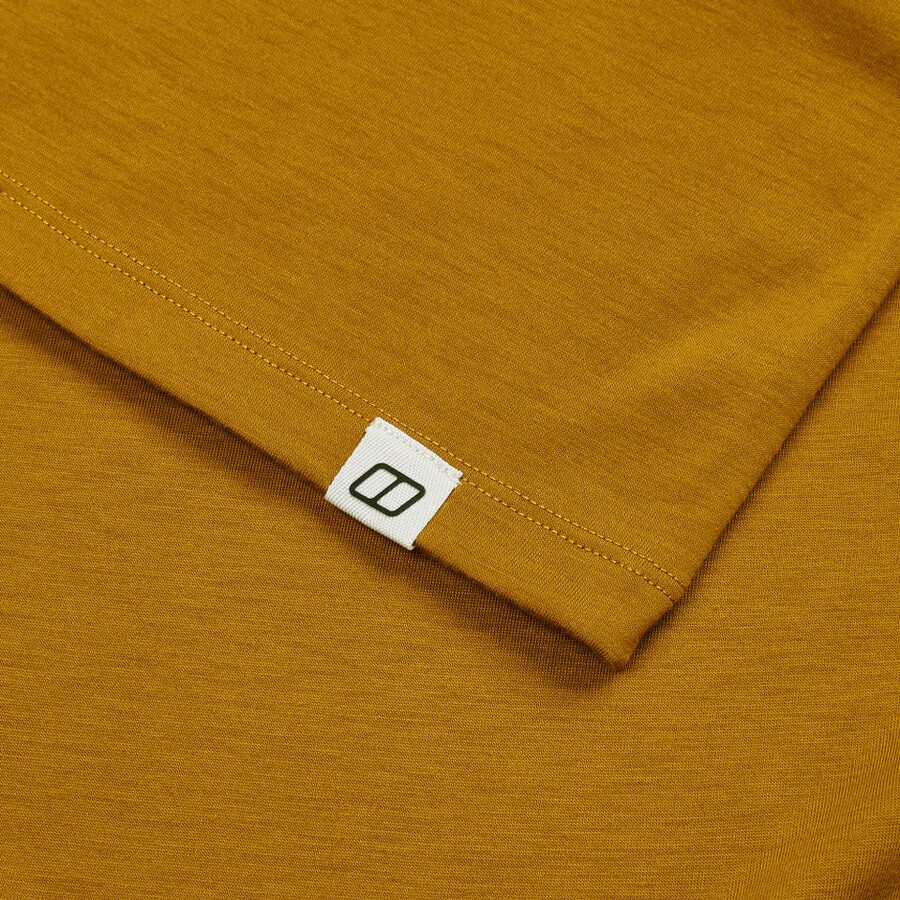 mens relaxed short sleeve tech tee - brown berghaus