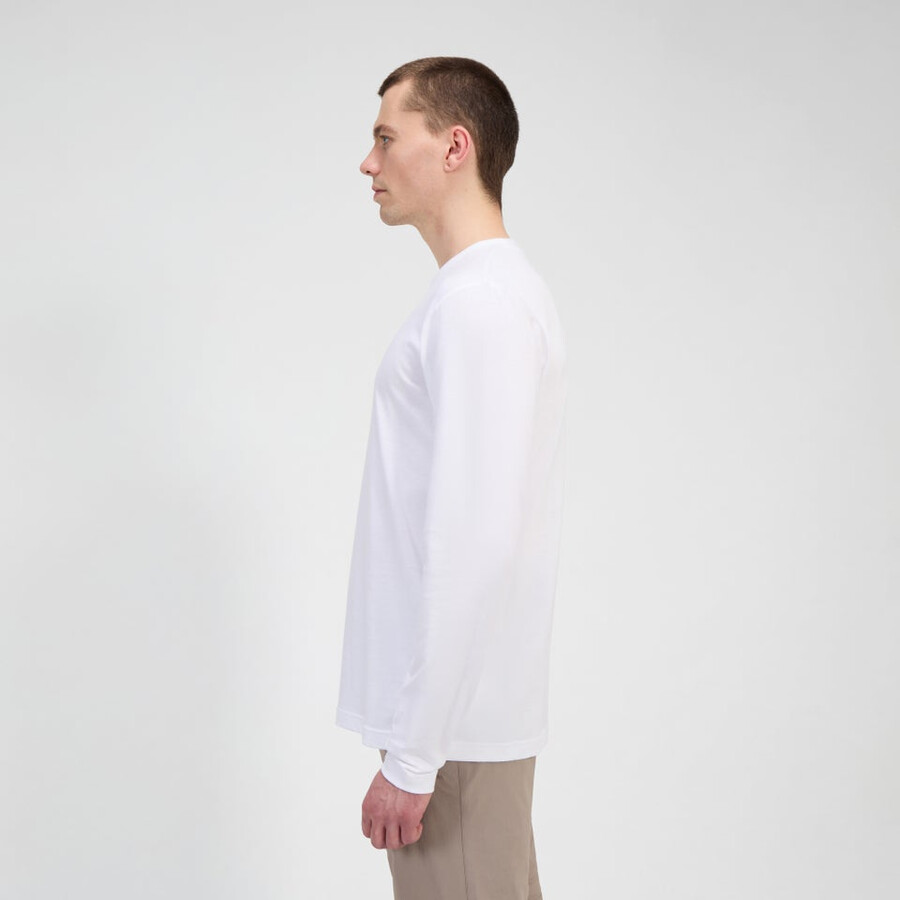 mens berghaus big logo long sleeve tee - white berghaus