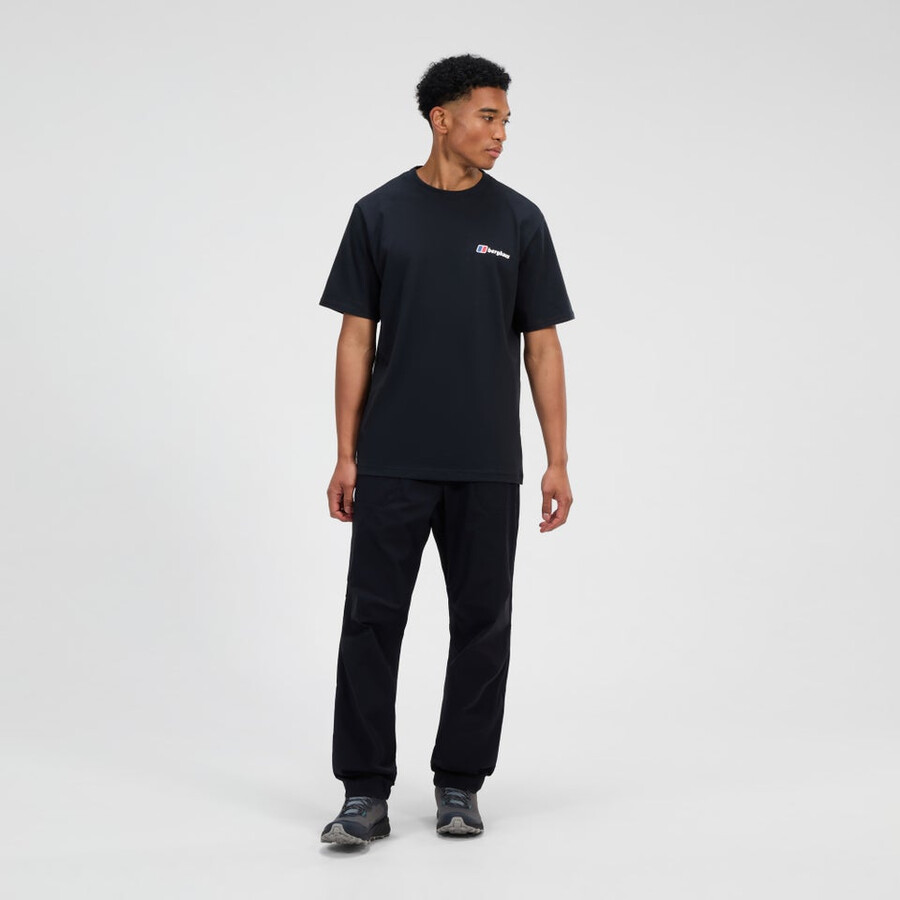 mens berghaus class logo tee - black berghaus