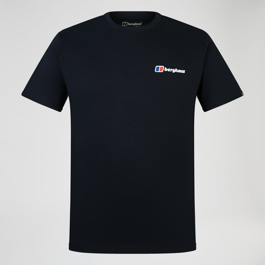 mens berghaus class logo tee - black berghaus